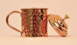 Bold Blossom Copper <b>Mug</b> <b>Set</b>-Large Capacity Leak Proof Traditional Design for Festive Events & Herbal Drinks Home Use - Product Image 4