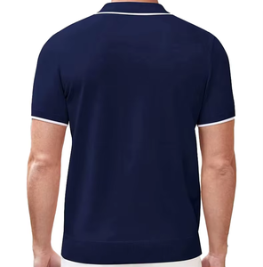 เสื้อโปโลผู้ชายแฟชั่นใหม่คุณภาพสูงขายส่ง ผ้าฝ้าย 100% เสื้อโปโลเปล่าสำหรับใส่ลำลอง - Product Image 2