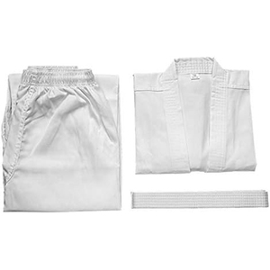 White Kung Fu Gi Uniform 100% Cotton Adult Unisex Traditional <b>Chinese</b> Martial Arts Wear Durable Plain Dyed Loose Fit Quick Dry - Product Image 5