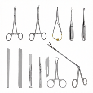 Ensemble de 11 instruments pour les sinus paranasaux équins, outils chirurgicaux vétérinaires pour chevaux, acier inoxydable, kit chirurgical professionnel - Product Image 1