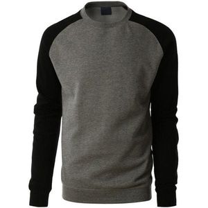 เสื้อสเวตเชิ้ตแขนราแกลน คอกลม ผ้าฝ้ายฟลีซ แบบสวม  สำหรับผู้ชาย  รับสกรีนโลโก้  เสื้อกันหนาว - Product Image 2