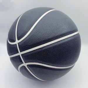 Balón de Baloncesto de Cuero PU Blanco y Negro, para Interior y Exterior, Talla 7, Talla 6, Talla 5, Marca Personalizada, Balones de Baloncesto de Goma Duraderos, Balón de Entrenamiento - Product Image 2