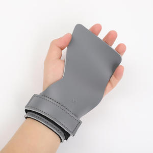 Custom Logo Fitness Weightlifting Pull up Leather Gymnastics Gym Hand Guard Palm Grips Pads Cross Fit <b>Gloves</b> - Product Image 1