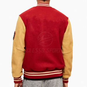 Chaqueta Letterman para Hombre, Manga Larga, Clásica, Informal, Abrigo Cálido para Uso Diario, Chaqueta Letterman Clásica para Hombre - Product Image 5