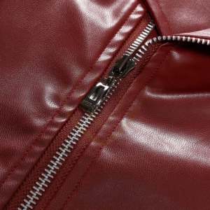 Men's High Quality Fashion Stand Collar Leather <b>Jacket</b> <b>Winter</b> <b>Waterproof</b> Windproof High Street Style Leather <b>Jacket</b> - Product Image 5