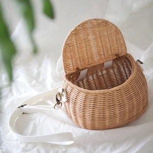 <b>Small</b> wicker bicycle <b>basket</b> Handmade Storage <b>Basket</b> Wholesale eco-friendly Made in Vietnam Ready to stock - Product Image 3
