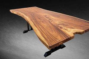 Mesa Plegable Moderna de Diseño Personalizado con Tablero de Madera y Patas de Hierro para Apartamento, Restaurante, Oficina/Conferencias, Uso en Comedor - Product Image 3