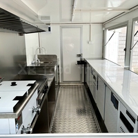 Doble eje pequeño móvil panadería kebab caravana camión o remolque para comida de Panamá con hornos campana de ventilación puff maíz