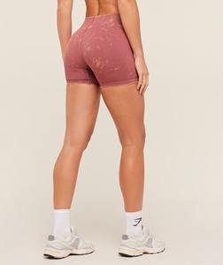 Shorts de Compresión de Doble Capa y Cintura Media para Mujer, con Forro Interior y Bolsillo con Cremallera - Product Image 3