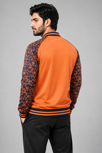 Men Sublimation Varsity Jacket Full <b>Dye</b> Sublimated Baseball Jacket with Premium Polyester Fabric Ribbed Collar Varsity Jacket - Product Image 4