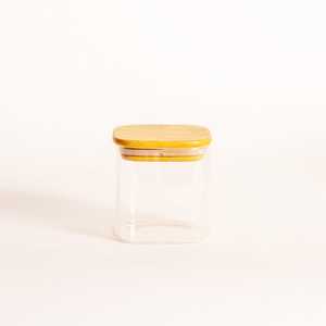 Hot Sale Glass Food <b>Container</b> Set With Wooden Lid Airtight 2 Layer <b>Storage</b> For Kitchen Use 1-3L Capacity For Kitchen <b>Storage</b> - Product Image 1