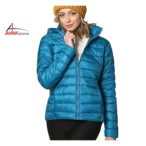 Chaquetas de otoño e invierno para mujer, chaqueta holgada con capucha, con cuello de piel sintética, con burbuja, talla grande, 100% - Product Image 1