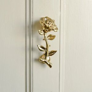 Decorative <b>Brass</b> Handmade Rose Furniture Handles Decorative Hardware for Hotel & Home - Product Image 1