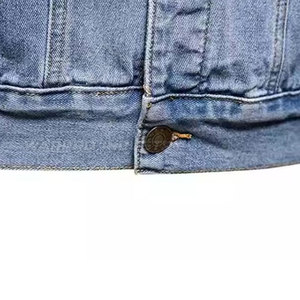 Veste en jean pour homme audacieux, tissu robuste, manches longues, vêtement décontracté, streetwear moderne, vêtements de mode - Product Image 4