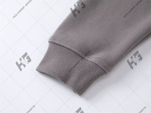 Sudaderas con capucha lisas 2026, de forro polar de 380-300 g/m², corte regular, con cremallera, hombros caídos, peso pesado, 100% algodón, unisex - Product Image 4