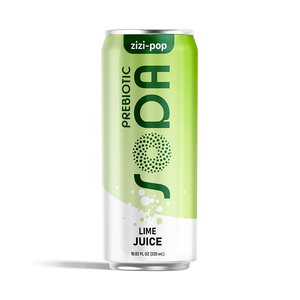 Soda prébiotique aromatisée au citron et aux extraits de légumes, 320 ml, marque privée, best-seller - Product Image 1