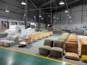 Estilo Escandinavo de gama alta importado de madera de roble de lujo Real PU cuero sofá muebles de sala de estar - Product Image 4