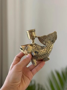 Stylish Fish Shape Metal Candle Stand Elegant <b>Table</b> Centerpiece Ideal For Home Interior Decor And <b>Party</b> Decoration From India - Product Image 5