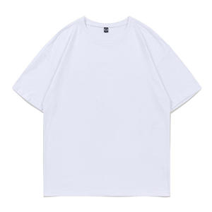 เสื้อยืดแขนสั้นสีส้มทรงโอเวอร์ไซส์สำหรับผู้ชาย คอกลม ผ้าถัก สีพื้นเรียบ ทรงพอดีตัว - Product Image 4