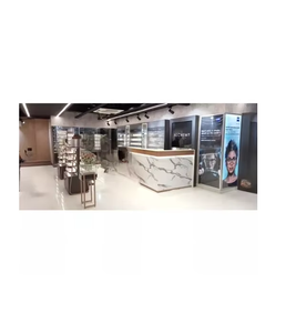 Elegant Optical Showroom Interiors Premium Finish Eyewear Store Design Smart LED <b>Lighting</b> Spectacle Display Rack Wall Furniture - Product Image 5