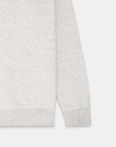Sweat-shirt décontracté pour homme en molleton gris clair, col montant zippé, couleur unie, 100 % coton, coupe ample - Product Image 4