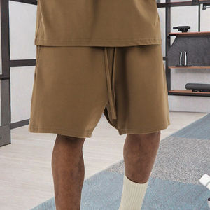 กางเกงขาสั้นออกกำลังกายบาสเก็ตบอลแบบกำหนดเองสำหรับผู้ชาย ความยาว 5 นิ้ว ระบายอากาศได้ดี แห้งเร็ว มีเชือกผูก - Product Image 6