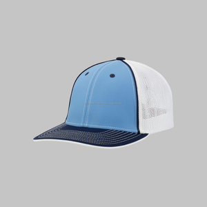 Venta al por mayor a granel en blanco de alta calidad al aire libre Snapback malla gorra de béisbol sombreros de camionero con logotipo bordado personalizado - Product Image 3