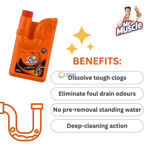 น้ำยาล้างท่ออ่างล้างจาน 500 มล. ส่วนผสมเข้มข้น สำหรับห้องครัวและห้องน้ำ ขจัดสิ่งอุดตัน คราบไขมัน เส้นผม คราบสบู่ - Product Image 4