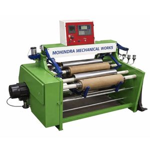 Machine de rembobinage semi-automatique pour papier sulfurisé et papier de cuisson |   Rebobineuse de précision à grande vitesse pour emballages alimentaires et rouleaux ménagers - Product Image 1