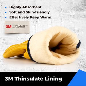 Gants de sécurité pour conducteurs en cuir de vache véritable pour hommes, gants de travail résistants aux coupures, gants de conduite robustes, gants de sport d'extérieur - Product Image 2