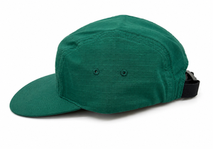 INJAE Green 5-Panel Baseball Cap Adjustable Unisex Solid Color Twill Fabric Casual <b>Hat</b> Spring <b>Summer</b> Style - Product Image 2