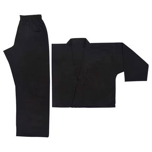 Kimono Negro de BJJ para Adultos, Unisex, 100% Algodón, Durable, Uniforme de Judo, Ropa de Artes Marciales, Corte Regular - Product Image 4