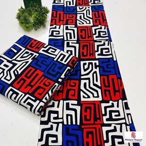 Premium African Wax Print Cotton Fabric Wholesale Custom OEM ODM Textile Manufacturer Export Supplier Private Label Fabric - Product Image 1