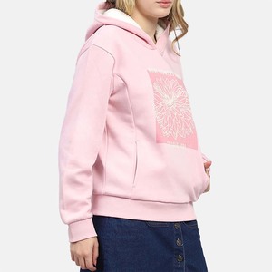 Nouveau pull à capuche pour femme, imprimé et teint sur mesure, style vintage, coupe oversize, en coton, décontracté, respirant, écologique, pour l'hiver - Product Image 4
