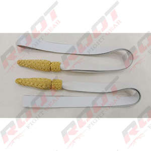 Équipement de défense personnelle personnalisable de haute qualité Bullion Wire Sword Knots avec bracelet en cuir de conception réglable - Product Image 3