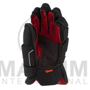 ถุงมือฮอกกี้น้ำแข็งสำหรับฤดูหนาว ทำจากหนังน้ำหนักเบา ทนทาน กันน้ำ ปิดด้วยแถบตีนตุ๊กแก มีแถบสะท้อนแสง ขอบยางยืด - Product Image 6