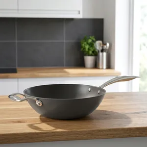 High on Demand Nitrile Series Non Stick <b>Cast</b> Iron Frypan 24 Cm For Kitchen Cooking <b>Pan</b> for Daily Kitchen Use - Product Image 2
