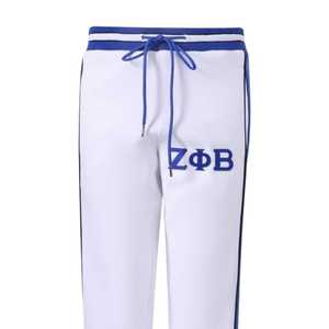 Pantalon de jogging Zeta White Air Tech Fleece pour femme, style athlétique, streetwear, confortable et décontracté, inspiré des sororités grecques - Product Image 4