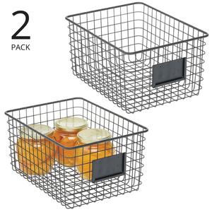 Cesta de Almacenamiento Apilable de Metal Resistente, Organizador Doméstico Moderno - Product Image 5