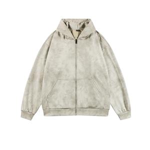 Sudadera con Capucha y Sudadera Unisex de Algodón de Alta Calidad, Estilo Vintage, Lavado Ácido, Talla Grande para Hombre - Product Image 2