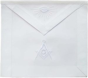 Pasonic Council RSM Royal & Select Master Mason <b>Apron</b> For RSM Member 100% Lambskin <b>Leather</b> Hand Embroidered with Purple - Product Image 2