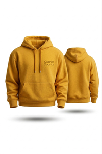 High Quality Heavyweight Mens Pullover Hoodie <b>Thick</b> <b>Fleece</b> Cotton Blend Plain Sweatshirt Long Sleeves Oversize Wholesale OEM - Product Image 4