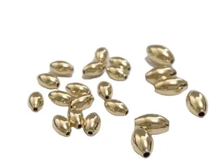 Vente en gros prix d'usine Offre Spéciale le marché américain perles remplies d'or 14K perles remplies d'or en forme de riz perles remplies d'or
