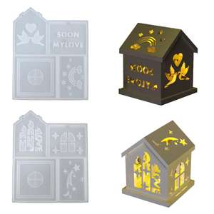 Love Heart Peace Dove Candle House <b>Mini</b> Small Night <b>Lamp</b> Resin Candle Silicone Mold - Product Image 5