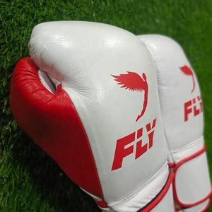 Gants de boxe d'entraînement professionnels OEM ODM, nouveaux, en vente, personnalisés, blancs et oranges, à lacets, respirants, antidérapants, anti-UV - Product Image 5