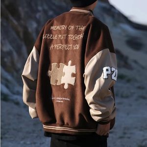 Chaqueta Universitaria Varsity para Hombre, Chaqueta Bomber de Béisbol, Sudadera Vintage, Abrigo Informal Unisex con Parche - Product Image 2