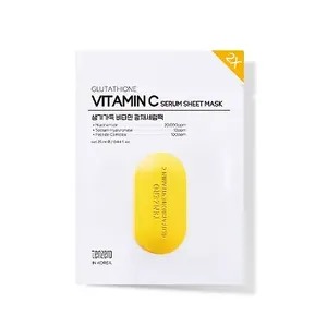 Masque visage et corps - Masque en feuille éclaircissant aux dix vitamines zéro, lot de 5 - Product Image 1