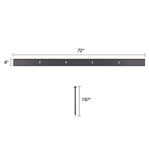 8 Confezioni di Bordature da Giardino in Lega di Alluminio Resistente alla Ruggine, 72 Pollici, Pieghevoli, per Paesaggistica e Terrazze - Product Image 3