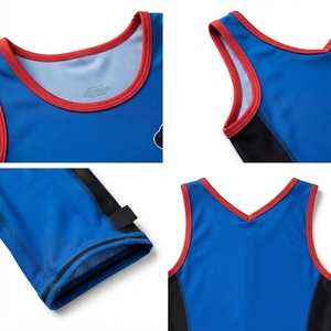 Combinaison de lutte pour femmes en tricot extensible, une pièce, pour la compétition et l'entraînement, OEM personnalisé - Product Image 4