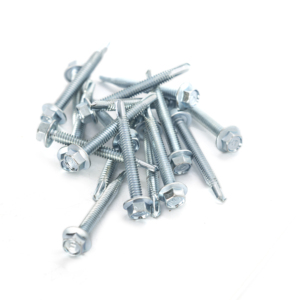 Vis autoforeuses à tête hexagonale de qualité supérieure (métrique/pouce) à filetage profond et grossier, revêtement en zinc, acier au carbone de classe 8, pour toiture métallique - Product Image 6